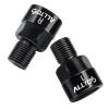 alltoo 1 Pair Bicycle Pedal Extenders Adaptors, Fits for 9/16 inch Pedals & 1/2 inch Cranks Convert, for Bike Pedal Adapter, Black Bicycle Parts view 1