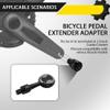 alltoo 1 Pair Bicycle Pedal Extenders Adaptors, Fits for 9/16 inch Pedals & 1/2 inch Cranks Convert, for Bike Pedal Adapter, Black Bicycle Parts view 4