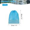 PATIKIL Drawstring Shoe Bag, 6 Pack 14 x 11 Inch Travel Shoe Bags Non-Woven Shoe Storage Bag Boots Shoes Organizer Pouch for Travel Home, Blue view 2