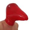 AiCc stylists Red Latex Rubber Breather Hood Mask Suffocation Mask Binding Game Cosplay (S) view 1