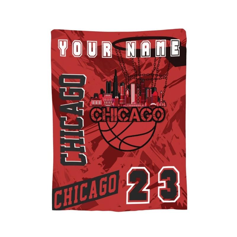 Jykuvtf Custom Blanket Personalized Throw Blanket Customized Fleece Blanket with Name Numbers Fans Gifts Kids