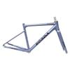 BSFHQS 700C Road Bike Frameset 47cm 50cm Aluminum Alloy Racing Bike Frame Disc Brake Frame Thru Axle Frame F12*100mm R12*142mm Wind Breaker Design(Purple,47cm) view 1