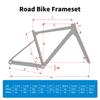 BSFHQS 700C Road Bike Frameset 47cm 50cm Aluminum Alloy Racing Bike Frame Disc Brake Frame Thru Axle Frame F12*100mm R12*142mm Wind Breaker Design(Purple,47cm) view 2
