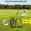 YXCUSAM Soccer Rebounder Net, Portable Soccer Goal Net, Soccer Practice Equipment,for Team or Solo Training view 2