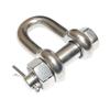 DBMIMPORTERS 5 PC Stainless Steel 3/16" Marine Bolt Screw Pin Chain Shackle D Anchor 500 LB view 3