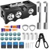 11-in-1 Pool Cue Tip Shaper, 25 pcs Pool Cue Tips Replacement Kit, Pool Cue Tip Tool, 10 Cue Tips 4 Ferrules 2 Chalk Cubes 2 Cue Tip Clamps Professional Cue Stick Tool Kit for Billiards Enthusiastsm view 1