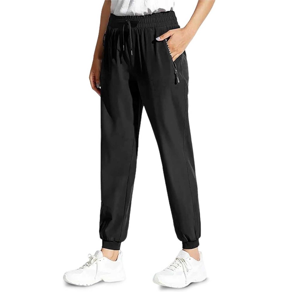 Dosurgorn Comfys Fit Women Quick Drying Pants Stretch Active, Unisex Stretch Quick Drying Pants, Waterproof & Breathable (Black (Jogger),XX-Small)