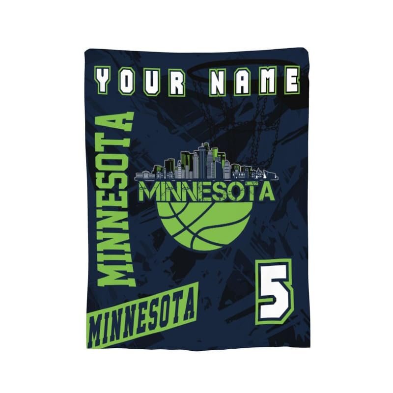 Jykuvtf Custom Blanket Personalized Throw Blanket Customized Fleece Blanket with Name Numbers Fans Gifts Kids