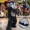 Eamior Black Wolf Mascot Cosume Adult Size for Men & Women with Built-in Fan Inside the Head view 2