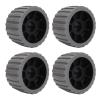 HKINBAS 4PCS Fit for Trailer Wobble Rollers High Temp Resistant Poly Ribbed Wobble Roller for Boats Trailers 125 X 73 X 30mm (Gray) view 1