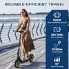 DXH Electric Scooter Adults,10" Tires, E Scooter with 500W Motor,Upto 19MPH & 20Miles, Scooter Electric for Adults with Dual Braking Safe System, Folding Electric Scooter with APP view 3