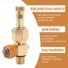 GRCFUMO 5000Psi High Pressure Switch Valve, CO2 Inflatable Bottle Connector, CO2 Cylinder High Pressure Valve 8mm Connector for CO2 Inflatable Bottle M18x1.5 view 2