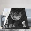 Jykuvtf Custom Blanket Personalized Throw Blanket Customized Fleece Blanket with Name Numbers Fans Gifts Kids view 3