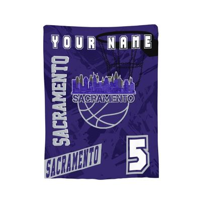 Jykuvtf Custom Blanket Personalized Throw Blanket Customized Fleece Blanket with Name Numbers Fans Gifts Kids