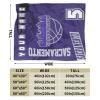 Jykuvtf Custom Blanket Personalized Throw Blanket Customized Fleece Blanket with Name Numbers Fans Gifts Kids view 2