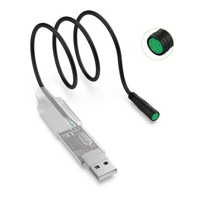 Varstrom Ebike USB Programming Cable for Bafang Mid Drive Kit: HD BBS01 BBS02 Mid Drive Motor, 39.4" (100CM) - Compatible with PC & Smartphone