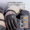 SAVIOR HEAT Heated Gloves for Men Women 2.0, App Electric Rechargeable Ski Gloves with 3M Thinsulate, PD 20W Fast Charging & 12H Runtime, Waterproof Goatskin Skiing Motorcycle Hunting Outdoor (L) view 2