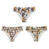 Mumeson Cartoon Cat Women's Underwear Hipster Panties 3 Pieces Set Polyester Seamless No Show Line Panties with Cat Design view 1