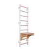 BenchK 712W Wallbar, Stall Bar, Power Tower, Gymnastic Ladder with Beech Wooden Pull Up Bar, Chin Up Bar and Adjustable BenchTop Used as a Desk. for Hanging Exercises, Home, Office view 1