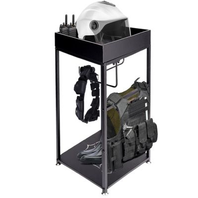 Police Gear Rack, Tactical Gear Stand for Law Enforcement Gear, Police Vest Hanger and Plate Carrier Organizer