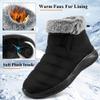 Alicegana Winter Snow Boots for Women: Comfortable Warm Fur Lined Anti Slip Winter Shoes Waterproof Slip On Walking Outdoor Ankle Booties view 4