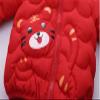 Toddler Boys Girls Puffer Packable Jacket Lightweight Water-Resistant Ears Dinosaur Prints Zip Hooded Kids Parka Coat(b-Purple, 18-24 Months) view 3