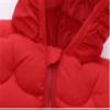 Toddler Boys Girls Puffer Packable Jacket Lightweight Water-Resistant Ears Dinosaur Prints Zip Hooded Kids Parka Coat(b-Yellow, 12-18 Months) view 3
