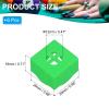 PATIKIL Pool Chalk Holder, 9 Pack Billiard Chalk Storage Holder Portable Cue Chalk Holder Billiards Pool Table Accessory for Pool Chalk, Green view 2