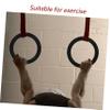 NAMOARLY Plastic Gymnastic Rings Replacement Set Strength Training Gym Equipment Push-ups Pull-ups view 4