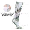 DWVTMNS Sock Breathable High Socks Crocodile Green Printed Sports Socks Mid-tube Socks Knee-high Socks (5 Pairs) view 3