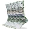 DWVTMNS Sock Breathable High Socks Crocodile Green Printed Sports Socks Mid-tube Socks Knee-high Socks (5 Pairs) view 4