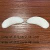 BFLCTTBD 1 Pairs Santa Claus Eyebrows White Old Man Eyebrows Self Adhesive Eyebrows Costume False Facial Hair for Christmas Cosplay view 2