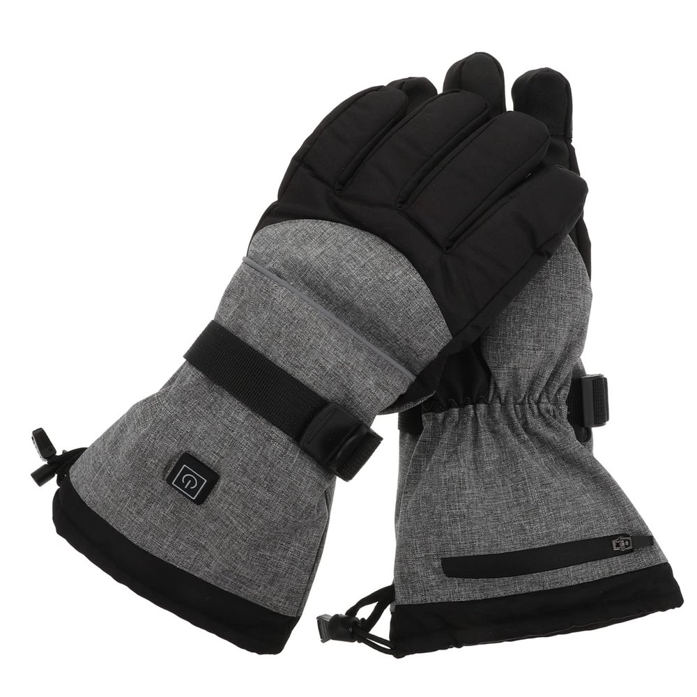 BCOATH 1set Thermal Electric Heating Gloves Windproof Mitts for Outdoor Riding Temperature Control Breathable Lining for Cold Weather Activities
