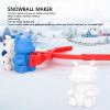 Snowball Maker Toy, 2 Pcs Deer Shaped Snowball Clip, Snow Ball Toys Games with Handle for Kids Winter Snowball Fight Maker Tool Clip view 2