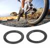 Pedal Gasket,2Pcs Extended Pedal Washers, Alloy Rustproof Less Friction Remove Noise Road Pedal Washers (Black) view 3