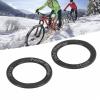 Pedal Gasket,2Pcs Extended Pedal Washers, Alloy Rustproof Less Friction Remove Noise Road Pedal Washers (Black) view 4