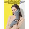 Cold Weather Gifts Winter Knitted Gloves for Women Touchscreen Warm Knit Mittens Cold Weather Soft Lined Elastic Snow Gloves (Dark gray, One Size) view 3