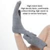 Cold Weather Gifts Winter Knitted Gloves for Women Touchscreen Warm Knit Mittens Cold Weather Soft Lined Elastic Snow Gloves (Dark gray, One Size) view 4