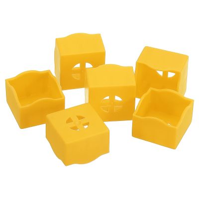 PATIKIL Pool Chalk Holder, 7 Pack Billiard Chalk Storage Holder Portable Cue Chalk Holder Billiards Pool Table Accessory for Pool Chalk, Yellow