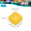 PATIKIL Pool Chalk Holder, 7 Pack Billiard Chalk Storage Holder Portable Cue Chalk Holder Billiards Pool Table Accessory for Pool Chalk, Yellow view 2