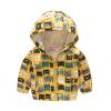 Girls Fleece Jacket,Toddler Kids Baby Boys Cartoon Dinosaur Rainbow Camouflage Zip Windproof Jacket Hooded Trench(b-Yellow, 2-3 Years) view 1