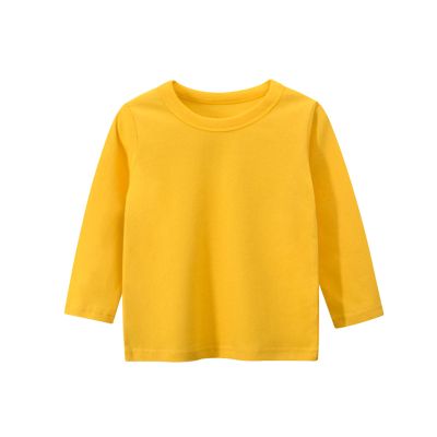 Baby Toddler Girls Blouse Fall Winter Tops Clothes 1 to 4 Years Old,Kids Long Sleeve Ruffles Candy Color T Shirts(2-Yellow, 2-3 Years)