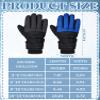 SATINIOR 2 Pairs Kids Waterproof Winter Snow Gloves Ski Gloves for Boy Girl Outdoor Warm Thickening Snowboard(Blue, Gray,3-6 Years) view 3