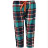 Women's Plaid Flannel Open Bottom Pants view 3