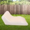 LIANGLIDE Inflatable Lounger Sofa, PVC Comfortable Portable Sleeping Camping Sofa Bed for Home Picnics Hiking Park Travel (Beige Coffee) view 3