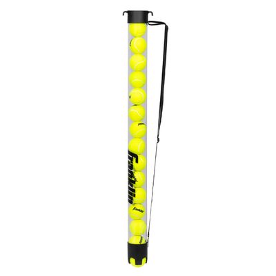 Franklin Sports Tennis + Padel Ball Hopper Tube - (15) Tennis Ball Picker Upper Tube - Hopper + Picker for Quick Pickup + Storage - Practice + Training Equipment - Balls Not Included