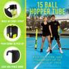 Franklin Sports Tennis + Padel Ball Hopper Tube - (15) Tennis Ball Picker Upper Tube - Hopper + Picker for Quick Pickup + Storage - Practice + Training Equipment - Balls Not Included view 2