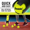 Franklin Sports Tennis + Padel Ball Hopper Tube - (15) Tennis Ball Picker Upper Tube - Hopper + Picker for Quick Pickup + Storage - Practice + Training Equipment - Balls Not Included view 4