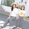 Girls Wide Leg Pants with Pockets, Elastic High Waist Straight Leg Loose Solid Pants for Kids Outdoor(Grey, 8-9 Years) view 2