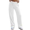 tobchonp Wide Leg Sweat Pants Womens Wide Leg Sweatpants Y2k Comfy High Waisted Baggy Sweat Pants Interior Drawstring Workout Joggers with Pockets Workout Sweatpants Women Womens Sweatpants view 1